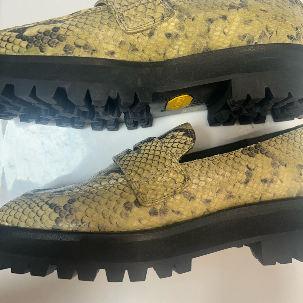 Labucq Kitty loafer. Python embossed leather. Vib… - image 5